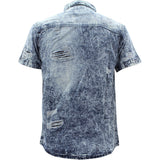 Imperious - Men's Denim With Rips Shirts - Blue - V.I.M. - 2