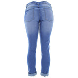 Bee & Ceci - Women's Rips Boyfriend pants - Medium Blue - V.I.M. - 2