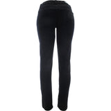 Azazel - Women's Basic 5 Pockets Stretch With Pu Tab Jeans - Black - V.I.M. - 2