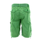 Seven Souls - Men's Belted Cargo Snap Button Shorts - Lime - V.I.M. - 2