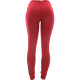 Ambiance - Women's F.Terry Side Stripe Joggers - Red/Black - V.I.M. - 2