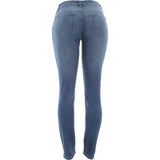 Bee Ceci - Women's Light Rips Near Front Pocket Skinny pants - Medium Blue - V.I.M. - 2