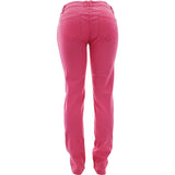 Jyny - Women's Basic Color Stretch Jeans - Hot Pink - V.I.M. - 2