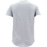 Kayden K - Men's Stripe Side Zipper Shirts - White/Black - V.I.M. - 2