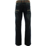 Fusai - Men's Belted Embroidery Pocket pants - Dirty/Blue - V.I.M. - 2