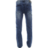 Seven Souls Select - Men's Ripped Motto Denim pants - Blue - V.I.M. - 2