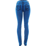 Risque - Women's 3 Button Bck Stitches pants - Teal - V.I.M. - 2