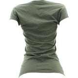 Disney - Women's Mickey Face T-Shirts - Olive - V.I.M. - 2