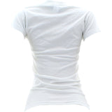 Miss Popular - Women's Flawless Peace Sign T-Shirts - White/Black - V.I.M. - 2