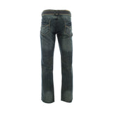 Fusai - Men's Embroidery Pocket Belted Jeans - Dirty Blue - V.I.M. - 2