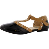 Jelly Beans - Girl's Studded Flats - Black - V.I.M. - 2