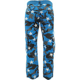 Focus - Men's Camo Belted Star Cargo Pants - Blue - V.I.M. - 2
