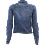 Highway - Women's Rips 2 Pocket Denim Jackets - Dark Blue - V.I.M. - 2