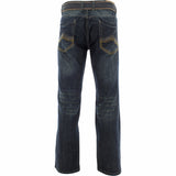 Fusai - Men's Belted Embroidery Pocket Jeans - Blue - V.I.M. - 2