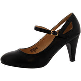 Chase Chloe - Women's MJ PU Heels - Black - V.I.M. - 2