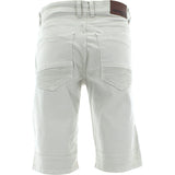 Imperious - Men's Biker Twill with Zippers Shorts - Stone - V.I.M. - 2