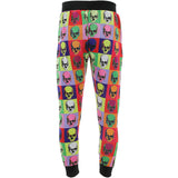 Kayden K - Men's Colorful Skulls Joggers - Black/Multi - V.I.M. - 2
