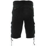Denim Culture - Men's Jetlag Will Belted Garment Dye Shorts - Black - V.I.M. - 2