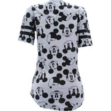 Disney - Women's Mickey Faces Baseball Shirts - Grey/Black - V.I.M. - 2