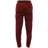 Haselson Internation - Men's Aztec Frnch Terry Joggers - Deep Red - V.I.M. - 2