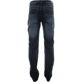M Society - Men's Ripped Denim With Whiskers pants - Blue - V.I.M. - 2
