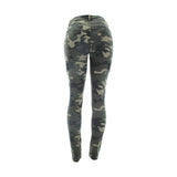 Red Fox - Women's Cargo Skinny Jeans - Camouflage/Olive   - V.I.M. - 2