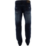 Kayden K - Men's Ripped Moto Slim Straight pants - Dark Blue - V.I.M. - 2