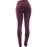 Vinizbena - Women's Highwaist Overdyed pants - Fuchsia - V.I.M. - 2