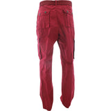 Pj Mark - Men's Belted Cargo Pants - Burgundy - V.I.M. - 2