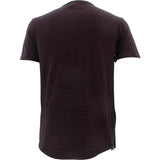 Kayden K - Men's Stripe Side Zipper T-Shirts -Black/Red - V.I.M. - 2