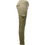Tomomi Tso - Women's  Cargo Twill Joggers - Khaki - V.I.M. - 2