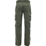 Haselson International - Men's Belted Light Weight Cargo Pants - Olive - V.I.M. - 2