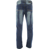 Denim Culture - Men's Ripped And Repair pants - Dusty Blue - V.I.M. - 2