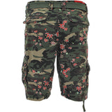 Brian Brothers - Men's Belted Camo Floral Cargo Shorts - Woodland - V.I.M. - 2