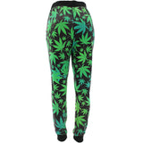 Women's Weed Print Joggers
