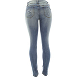 High Way - Women's Rips All Over 3 Button pants - Medium Blue - V.I.M. - 2