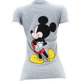 Disney - Women's Mickey Mouse And Back T-Shirts - Grey - V.I.M. - 2