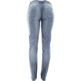 Ankor East - Women's Rips Stretch Denim Jeans - Light Blue - V.I.M. - 2