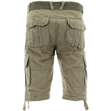 Halifax - Men's Belted Cargo Shorts - Khaki - V.I.M. - 2