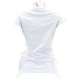 US Polos Assn. - Women's Big Pony Ladies Polos - White/Pink - V.I.M. - 2