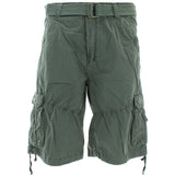 S.A.S.C.O. Trading Inc. - Men's Belted Snap Button Cargo Shorts- Gunmetal - V.I.M. - 3