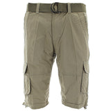 Halifax - Men's Belted Cargo Shorts - Khaki - V.I.M. - 3