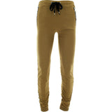 Switch - Mens Shirred Leg Twill Joggers - Khaki - V.I.M.