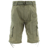 Denim Culture - Men's Jetlag Canvas Cargo Shorts - Khaki - V.I.M.