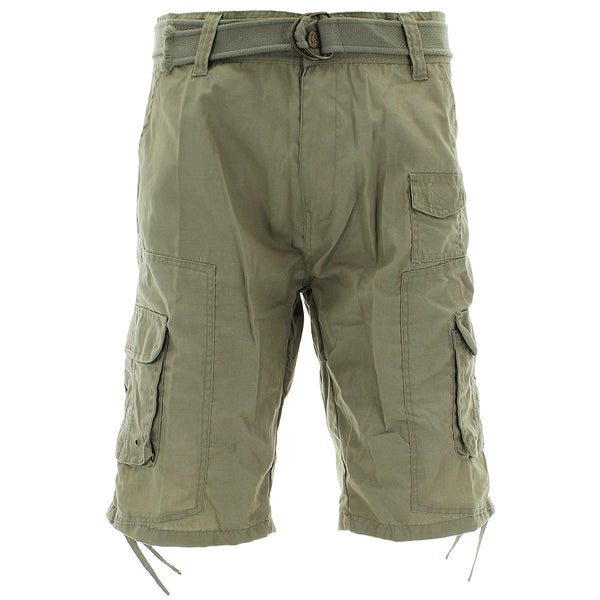 Denim Culture - Men's Jetlag Canvas Cargo Shorts - Khaki - V.I.M.