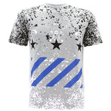 Focus - Men's Splattered Star T-Shirt - Grey - V.I.M.