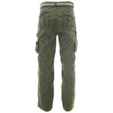 Galaxy By Harvic - Men's Belted Cargo Pants - Olive - V.I.M. - 2