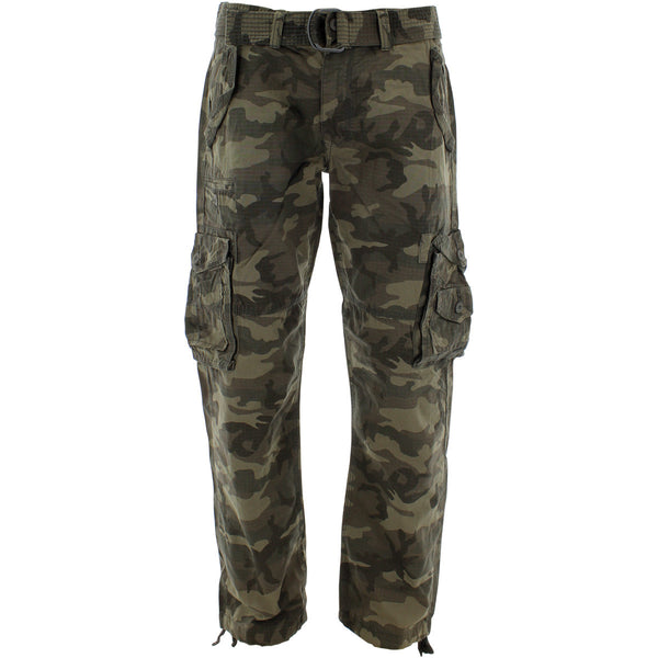 Jordan Craig - Men's Belted Cargo Pants - Khaki/Camouflage - V.I.M. - 1