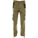 Vertical Casual - Men's Camouflage Trim Cargo Pants - Khaki - V.I.M. - 1