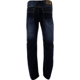 United Denim - Men's Rips Embroidery Pockets pants - Medium Blue - V.I.M. - 2